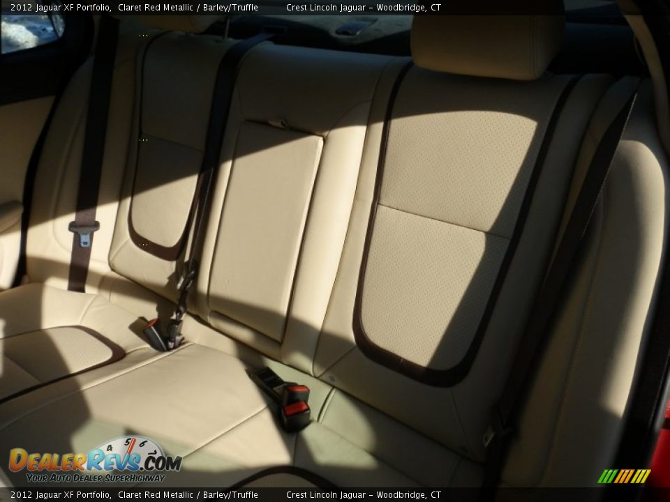 2012 Jaguar XF Portfolio Claret Red Metallic / Barley/Truffle Photo #10