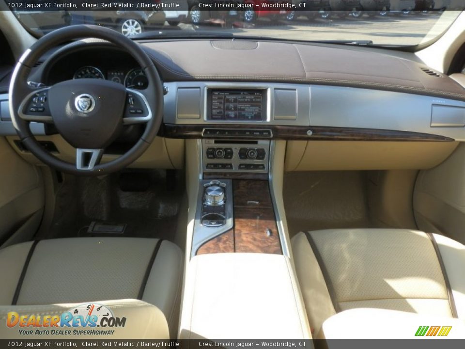 2012 Jaguar XF Portfolio Claret Red Metallic / Barley/Truffle Photo #11