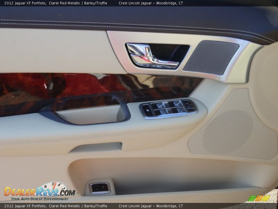 2012 Jaguar XF Portfolio Claret Red Metallic / Barley/Truffle Photo #13
