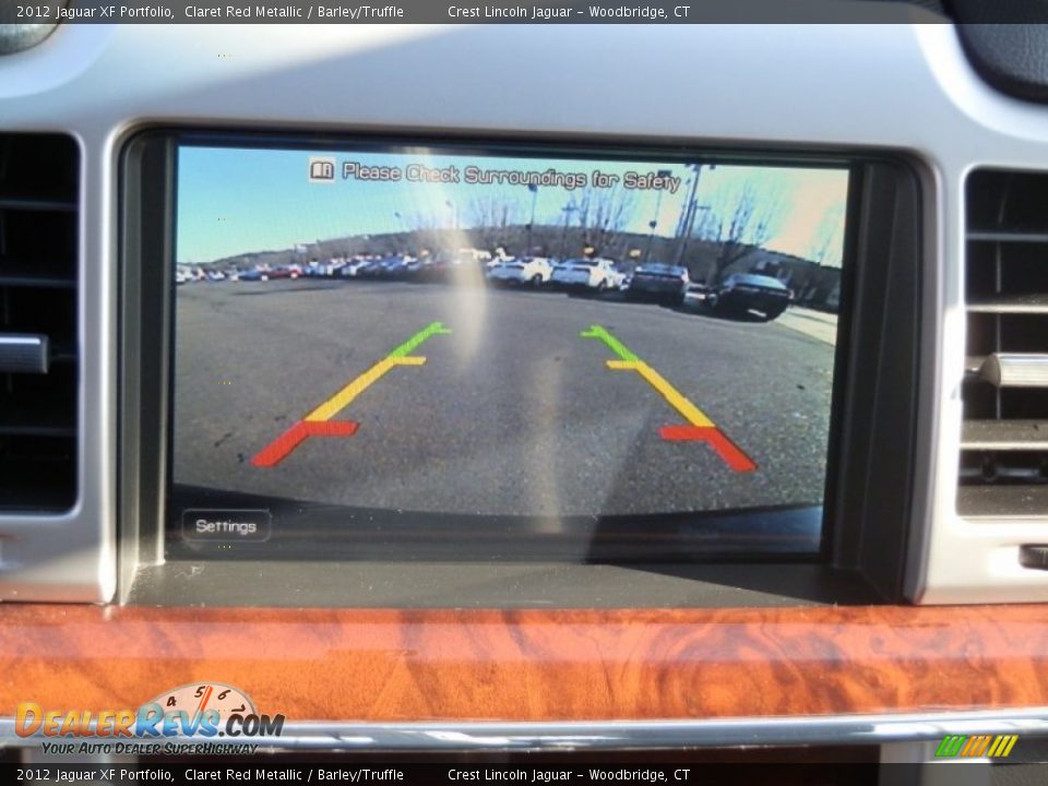 2012 Jaguar XF Portfolio Claret Red Metallic / Barley/Truffle Photo #14