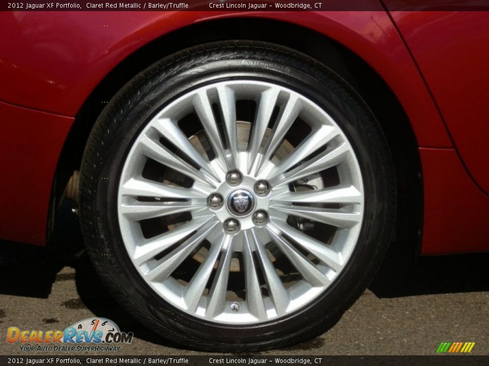 2012 Jaguar XF Portfolio Claret Red Metallic / Barley/Truffle Photo #15