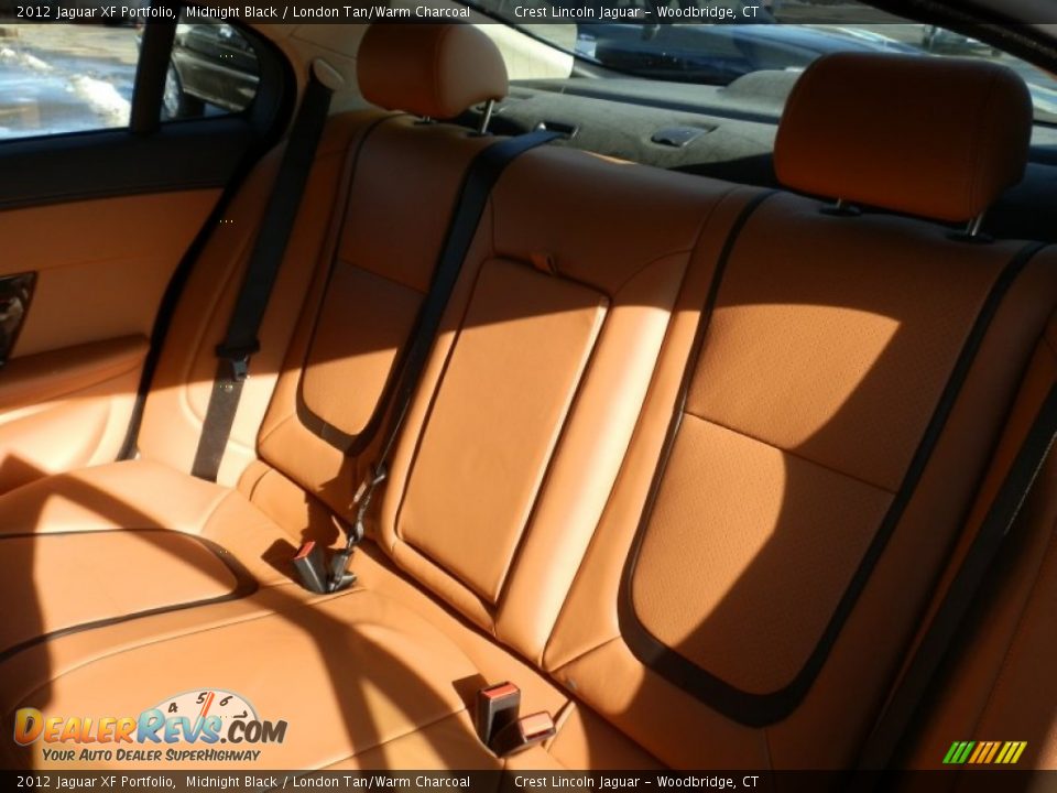 2012 Jaguar XF Portfolio Midnight Black / London Tan/Warm Charcoal Photo #8