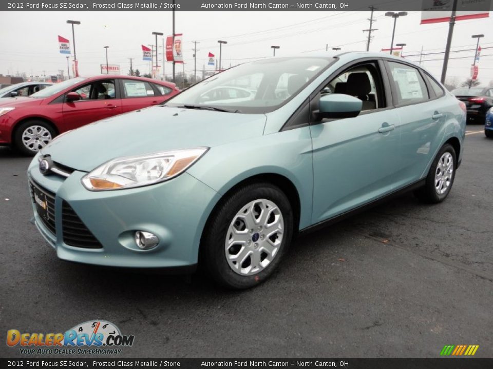 2012 Ford Focus SE Sedan Frosted Glass Metallic / Stone Photo #1