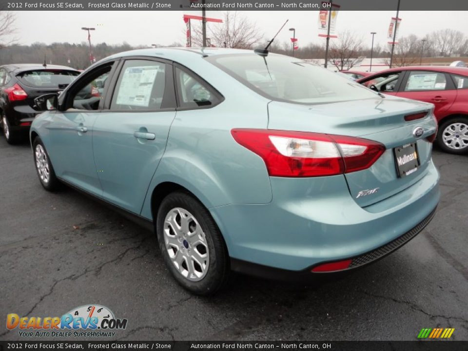 2012 Ford Focus SE Sedan Frosted Glass Metallic / Stone Photo #3