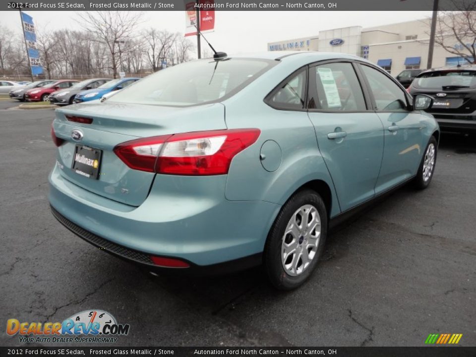 2012 Ford Focus SE Sedan Frosted Glass Metallic / Stone Photo #5