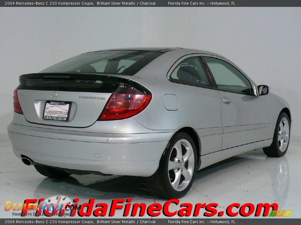 2004 Mercedes-Benz C 230 Kompressor Coupe Brilliant Silver Metallic / Charcoal Photo #2