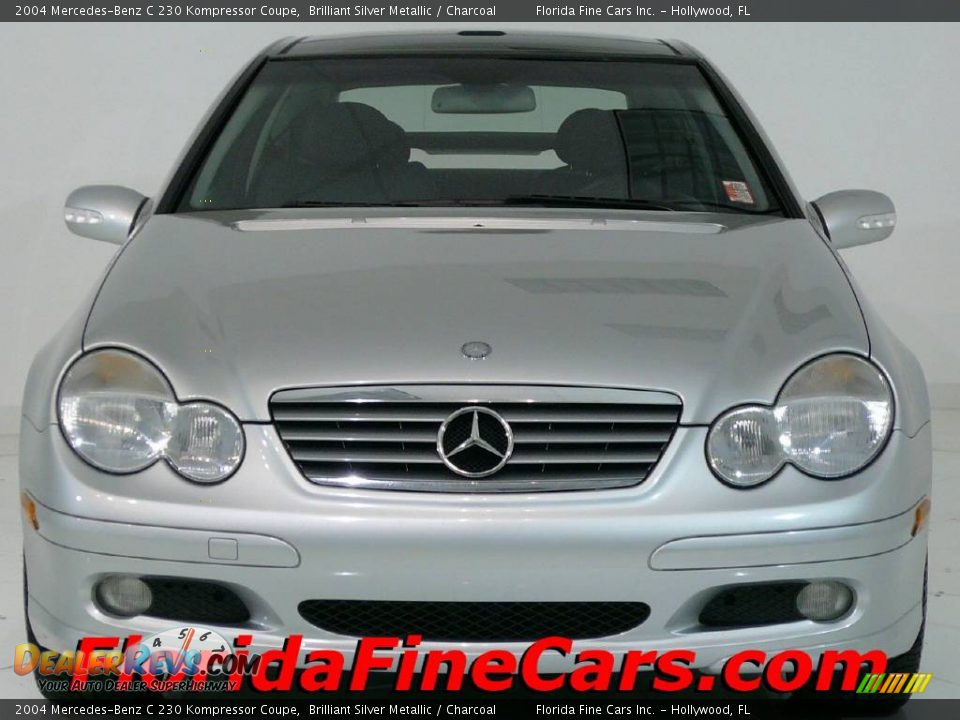 2004 Mercedes-Benz C 230 Kompressor Coupe Brilliant Silver Metallic / Charcoal Photo #5