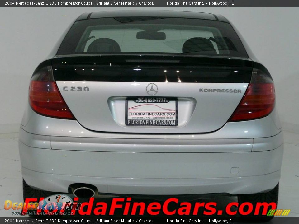 2004 Mercedes-Benz C 230 Kompressor Coupe Brilliant Silver Metallic / Charcoal Photo #6