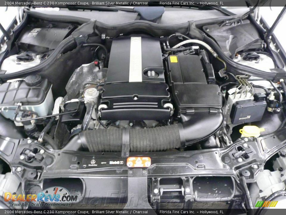 2004 Mercedes-Benz C 230 Kompressor Coupe Brilliant Silver Metallic / Charcoal Photo #10