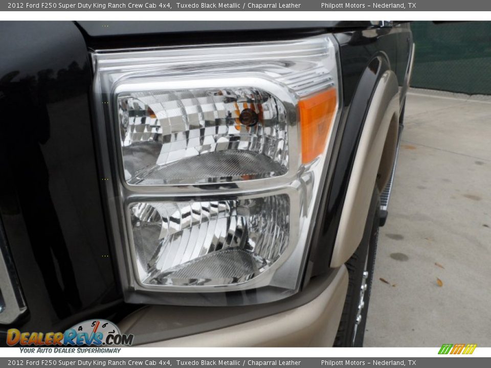 2012 Ford F250 Super Duty King Ranch Crew Cab 4x4 Tuxedo Black Metallic / Chaparral Leather Photo #9
