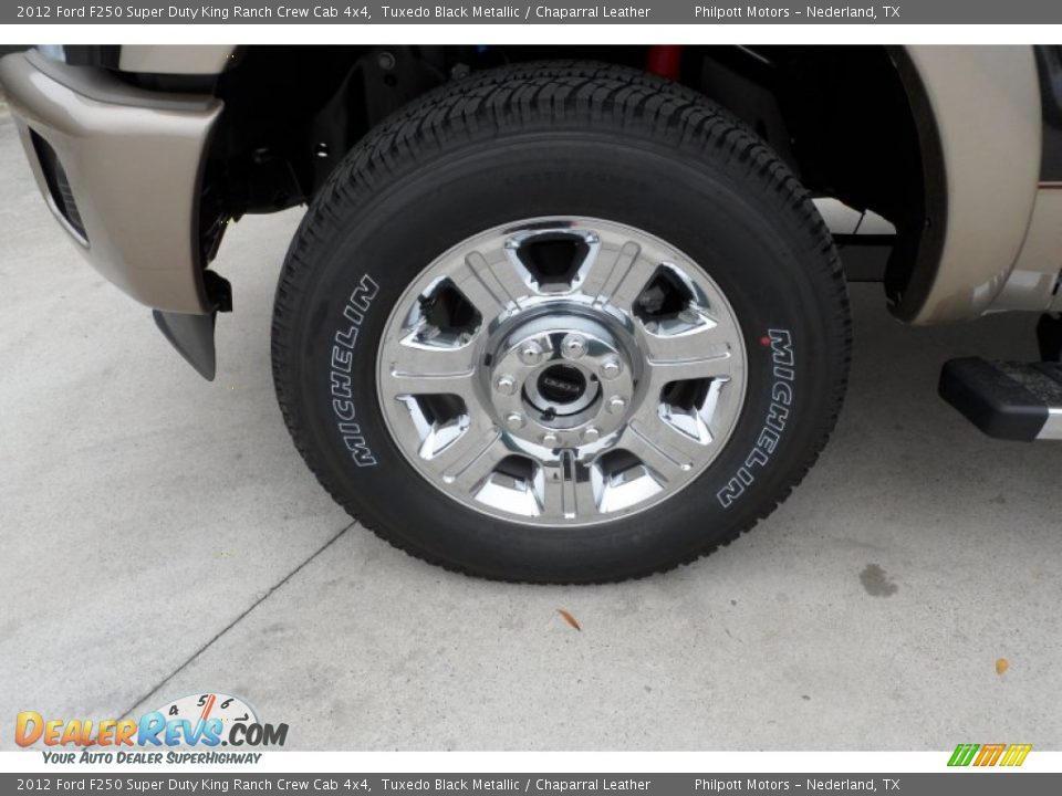 2012 Ford F250 Super Duty King Ranch Crew Cab 4x4 Tuxedo Black Metallic / Chaparral Leather Photo #11