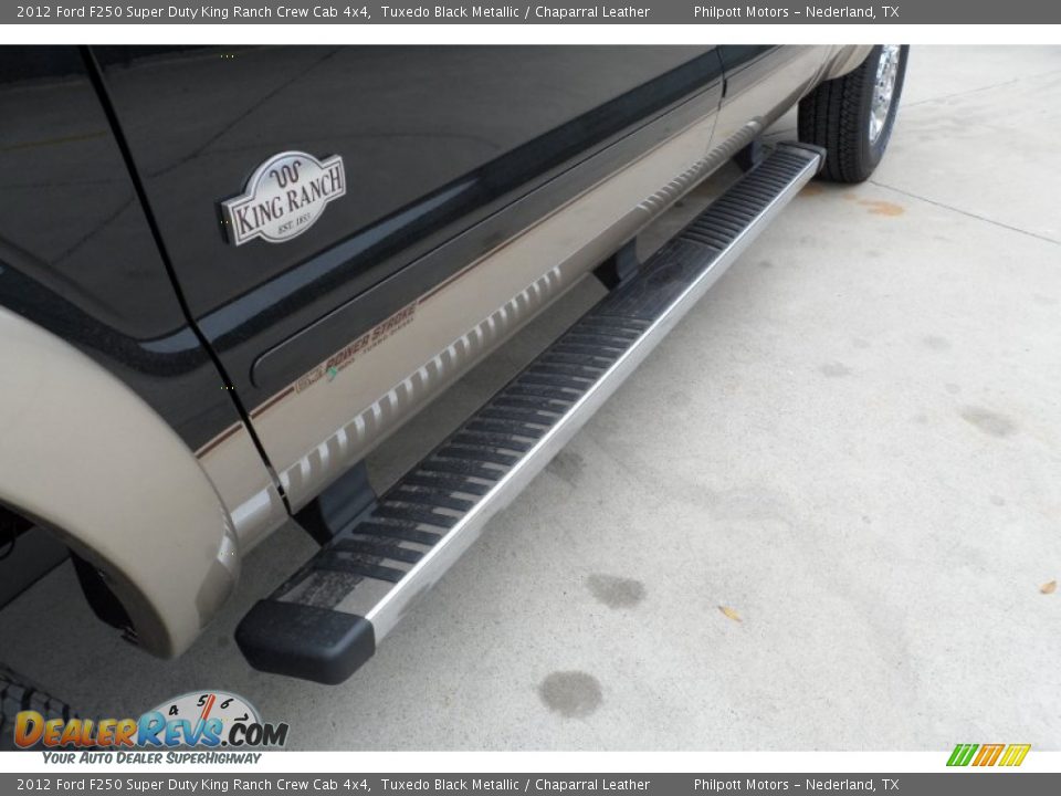 2012 Ford F250 Super Duty King Ranch Crew Cab 4x4 Tuxedo Black Metallic / Chaparral Leather Photo #12