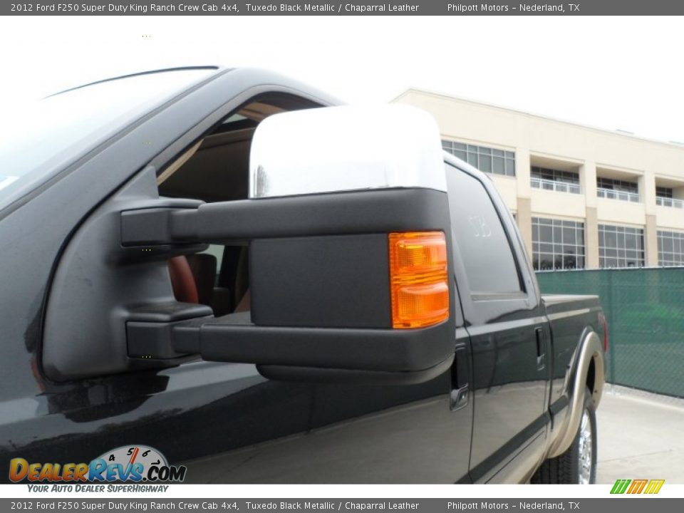 2012 Ford F250 Super Duty King Ranch Crew Cab 4x4 Tuxedo Black Metallic / Chaparral Leather Photo #16