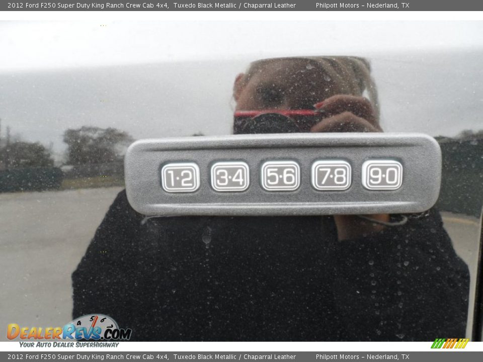 2012 Ford F250 Super Duty King Ranch Crew Cab 4x4 Tuxedo Black Metallic / Chaparral Leather Photo #18