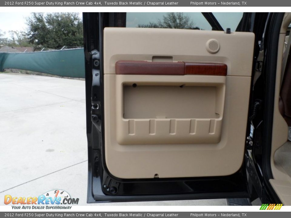 2012 Ford F250 Super Duty King Ranch Crew Cab 4x4 Tuxedo Black Metallic / Chaparral Leather Photo #23