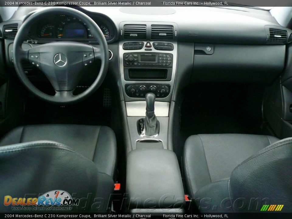 2004 Mercedes-Benz C 230 Kompressor Coupe Brilliant Silver Metallic / Charcoal Photo #14