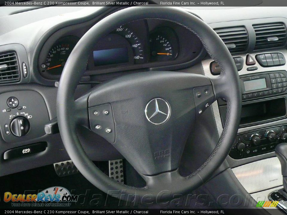 2004 Mercedes-Benz C 230 Kompressor Coupe Brilliant Silver Metallic / Charcoal Photo #15