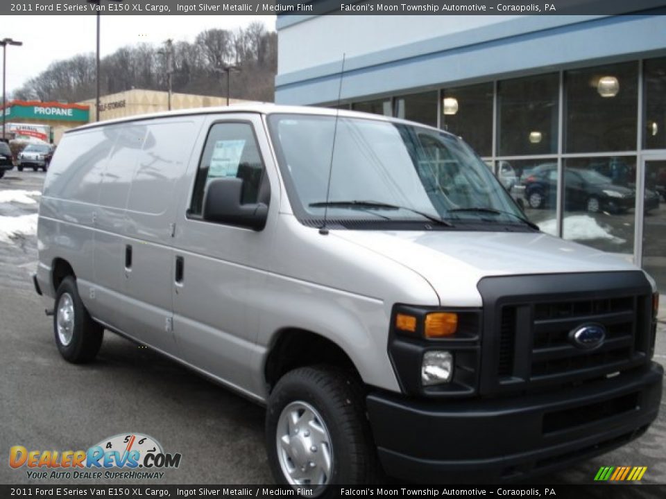 2011 Ford E Series Van E150 XL Cargo Ingot Silver Metallic / Medium Flint Photo #2