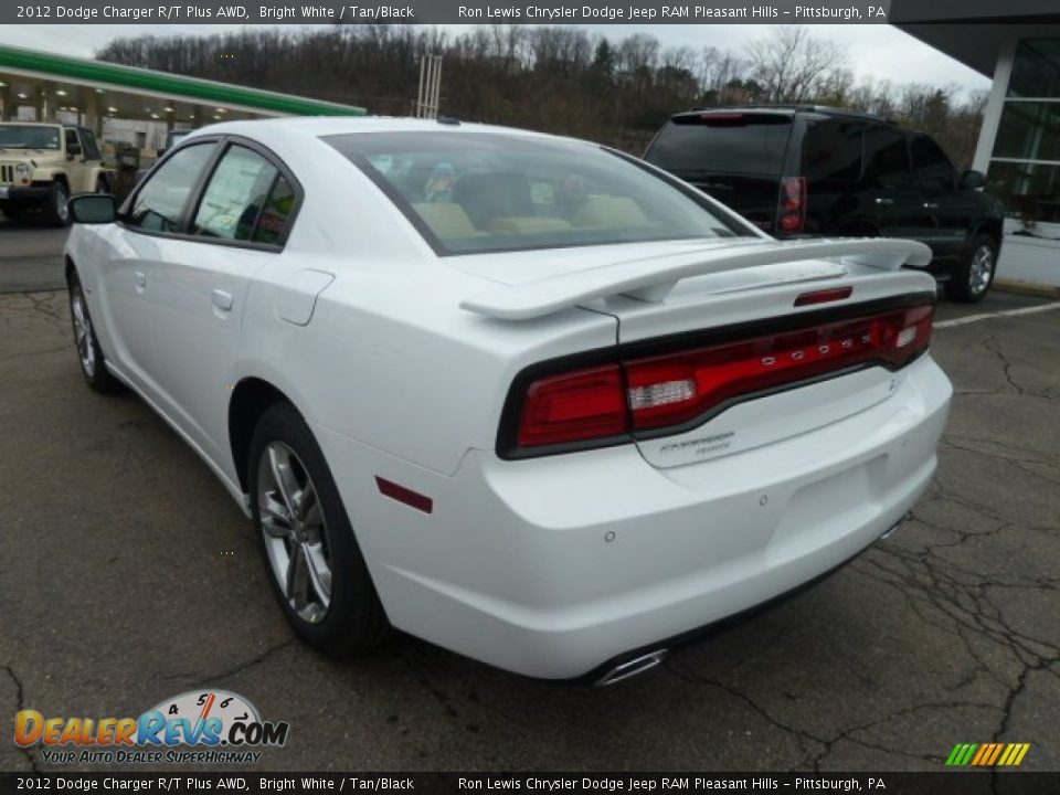 Bright White 2012 Dodge Charger R/T Plus AWD Photo #3