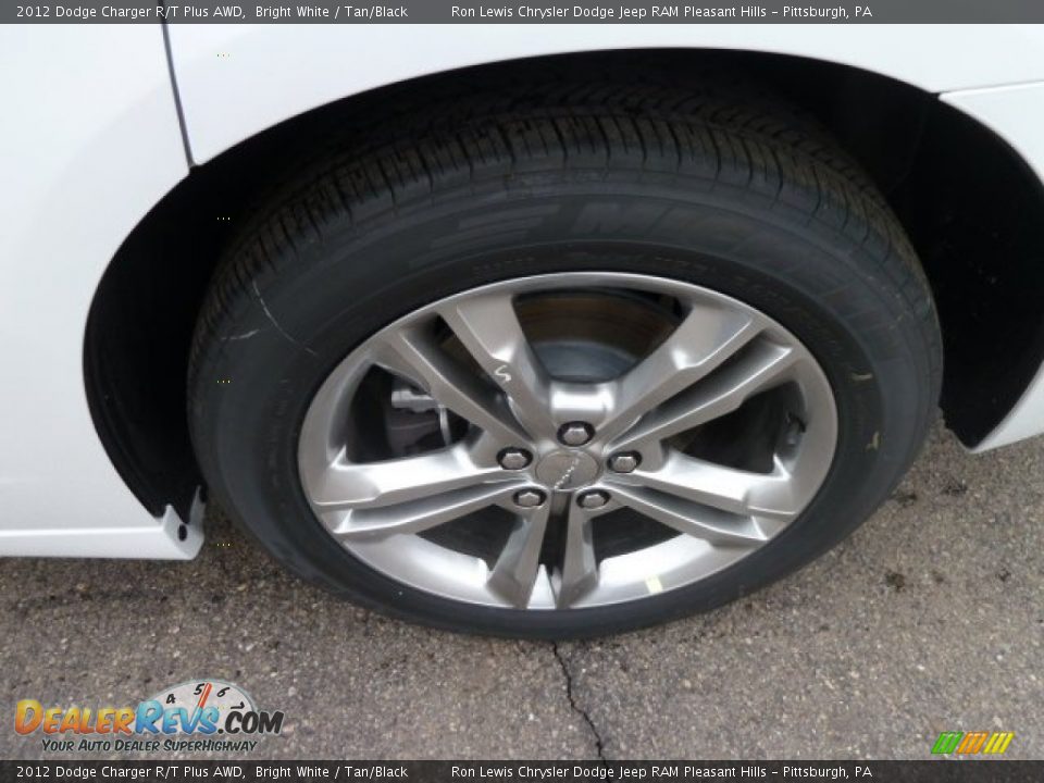 2012 Dodge Charger R/T Plus AWD Bright White / Tan/Black Photo #10