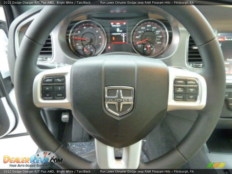 2012 Dodge Charger R/T Plus AWD Steering Wheel Photo #22