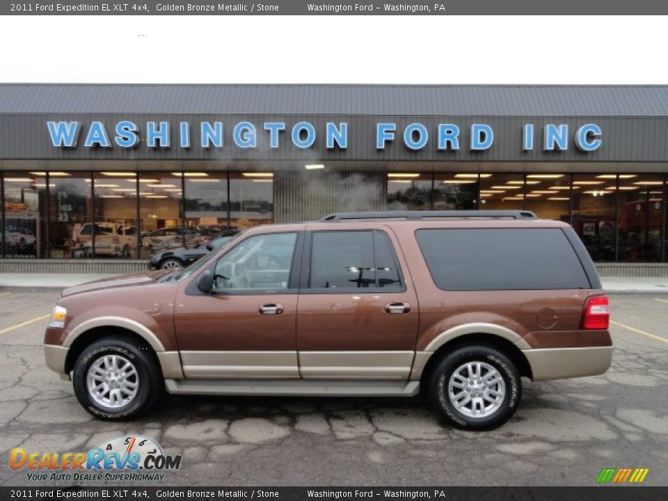 2011 Ford Expedition EL XLT 4x4 Golden Bronze Metallic / Stone Photo #1