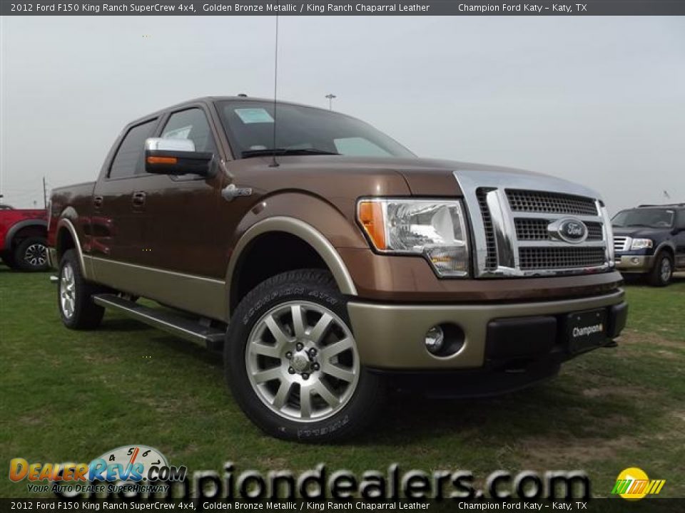 2012 Ford F150 King Ranch SuperCrew 4x4 Golden Bronze Metallic / King Ranch Chaparral Leather Photo #1