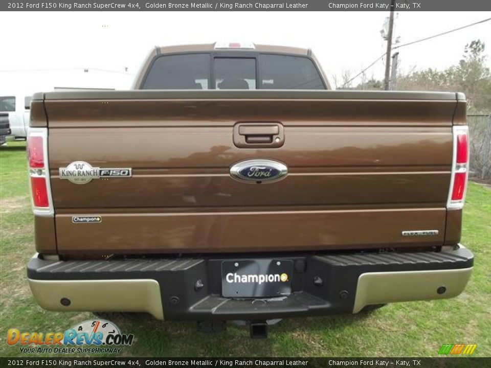2012 Ford F150 King Ranch SuperCrew 4x4 Golden Bronze Metallic / King Ranch Chaparral Leather Photo #5
