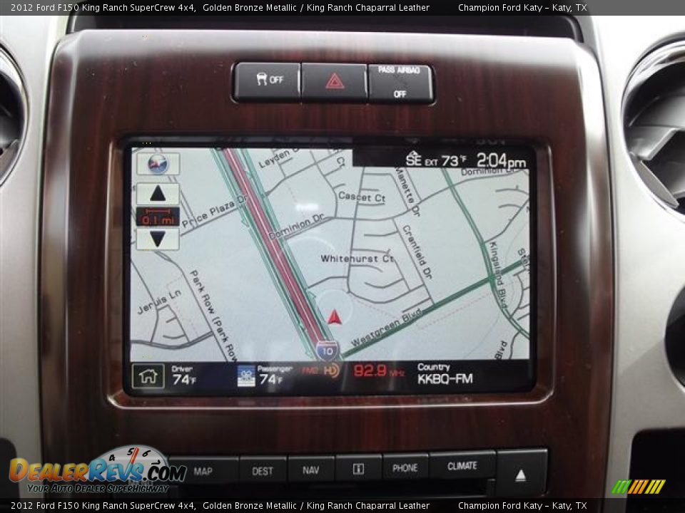 2012 Ford F150 King Ranch SuperCrew 4x4 Golden Bronze Metallic / King Ranch Chaparral Leather Photo #15
