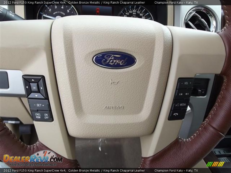 2012 Ford F150 King Ranch SuperCrew 4x4 Golden Bronze Metallic / King Ranch Chaparral Leather Photo #17