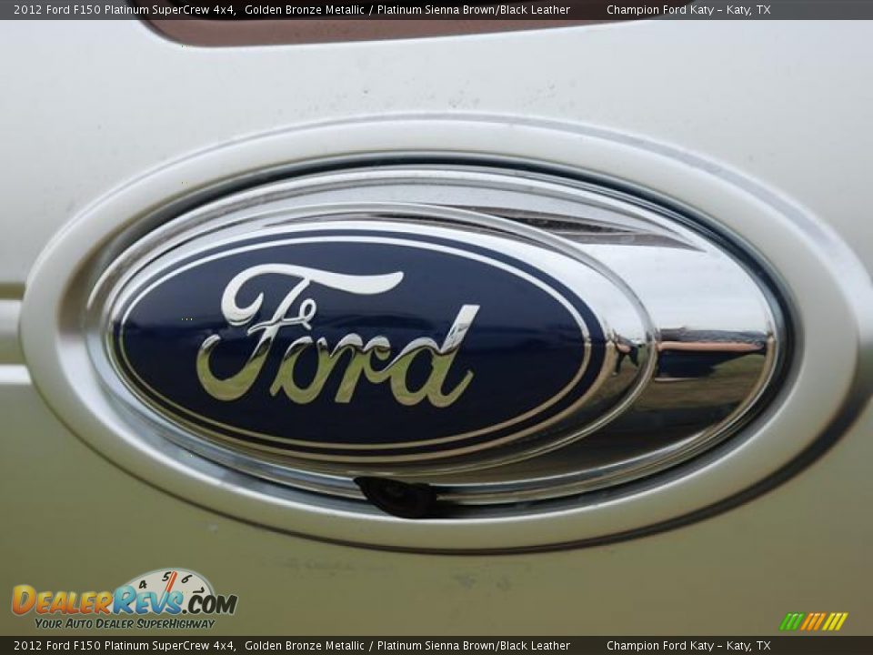 2012 Ford F150 Platinum SuperCrew 4x4 Golden Bronze Metallic / Platinum Sienna Brown/Black Leather Photo #9