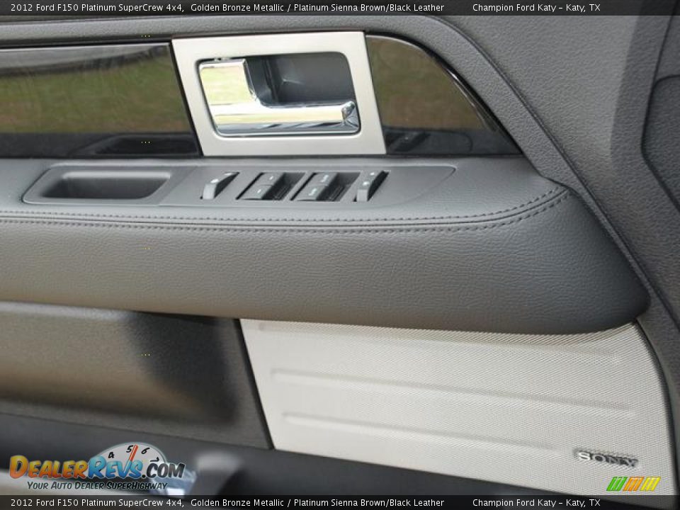 2012 Ford F150 Platinum SuperCrew 4x4 Golden Bronze Metallic / Platinum Sienna Brown/Black Leather Photo #18