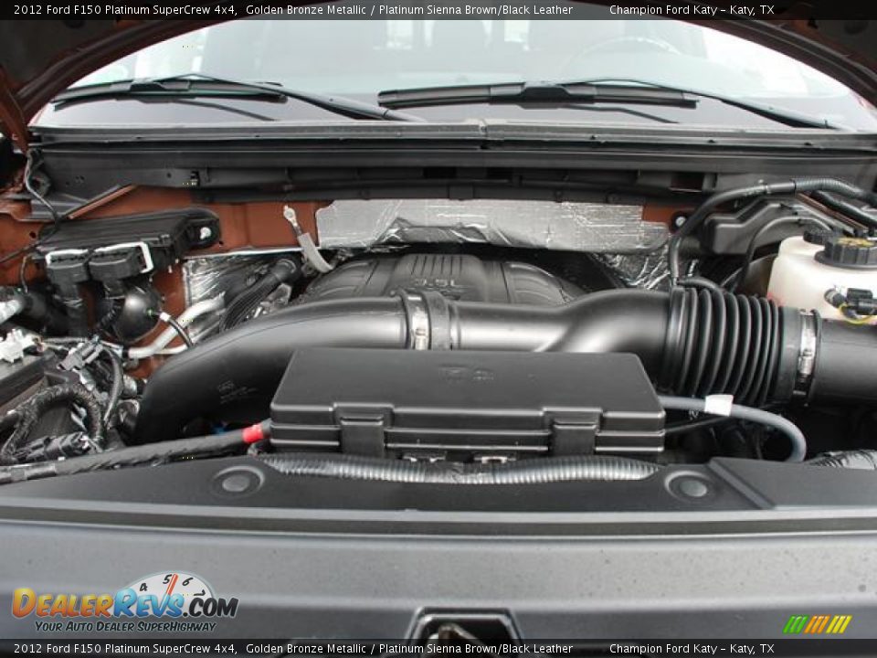 2012 Ford F150 Platinum SuperCrew 4x4 Golden Bronze Metallic / Platinum Sienna Brown/Black Leather Photo #19
