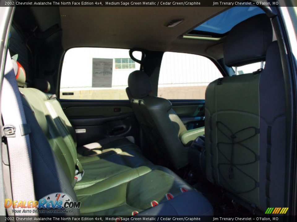 Cedar Green/Graphite Interior - 2002 Chevrolet Avalanche The North Face Edition 4x4 Photo #4