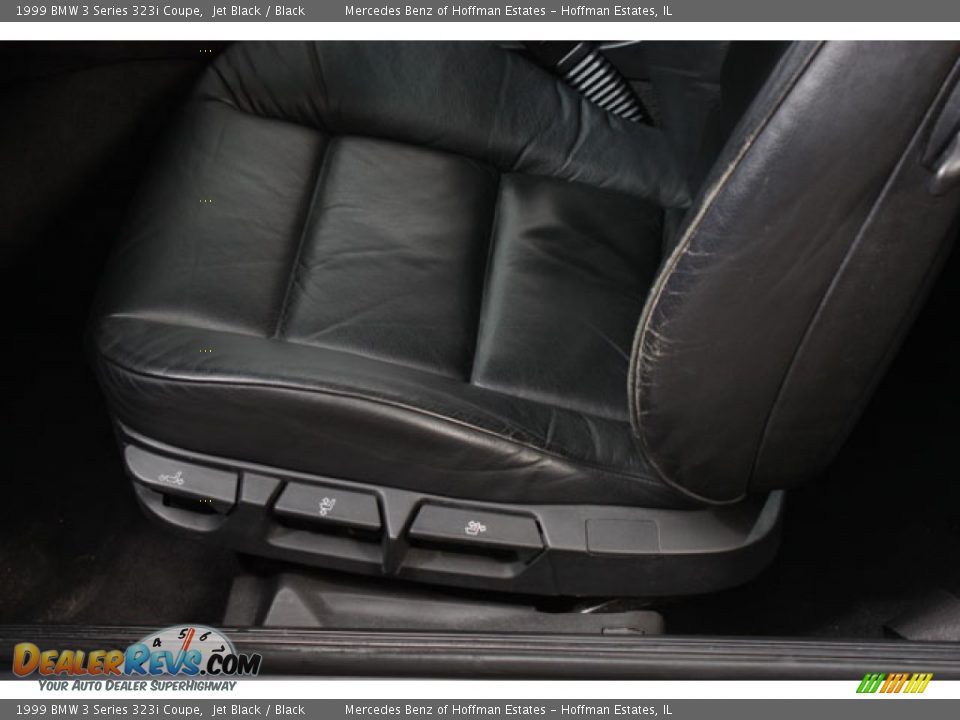 1999 BMW 3 Series 323i Coupe Jet Black / Black Photo #17
