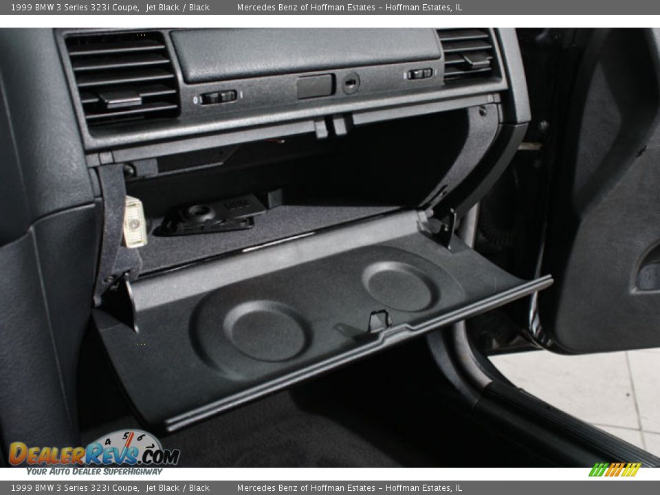 1999 BMW 3 Series 323i Coupe Jet Black / Black Photo #18