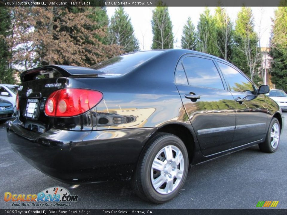 2006 Toyota Corolla LE Black Sand Pearl / Beige Photo #3