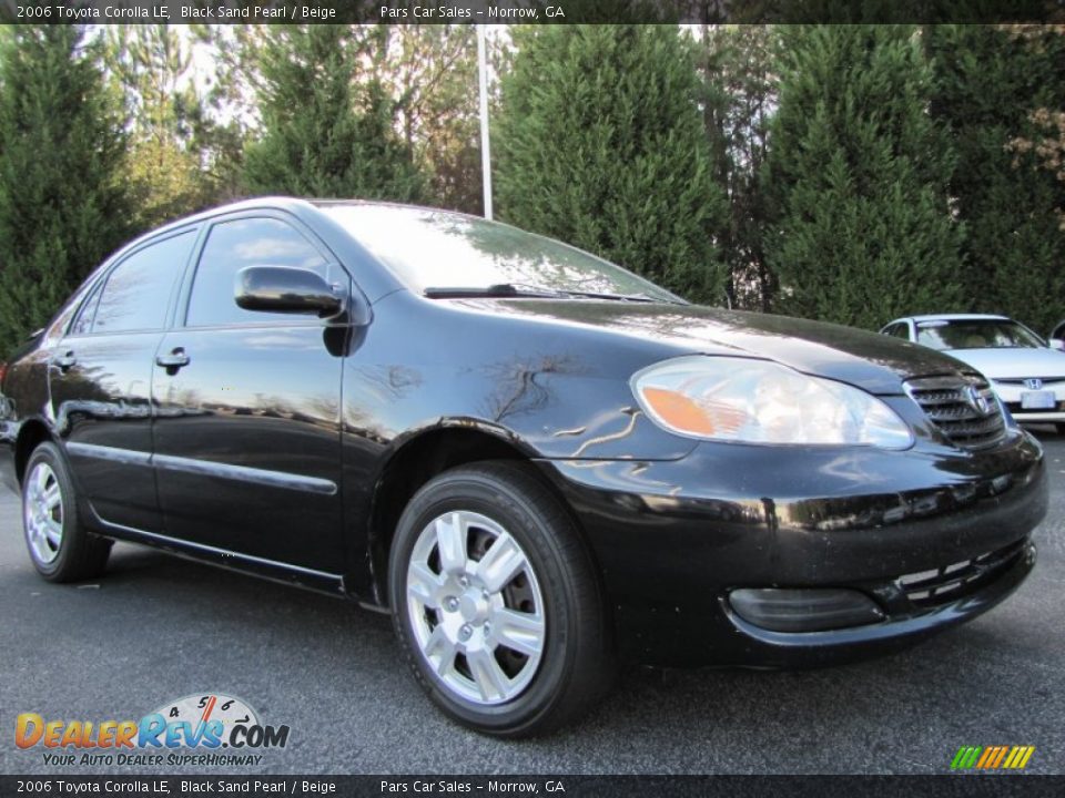2006 Toyota Corolla LE Black Sand Pearl / Beige Photo #4