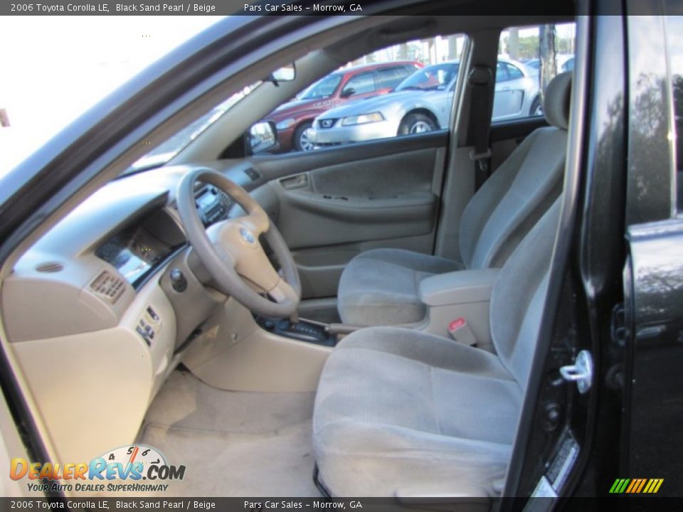 2006 Toyota Corolla LE Black Sand Pearl / Beige Photo #6