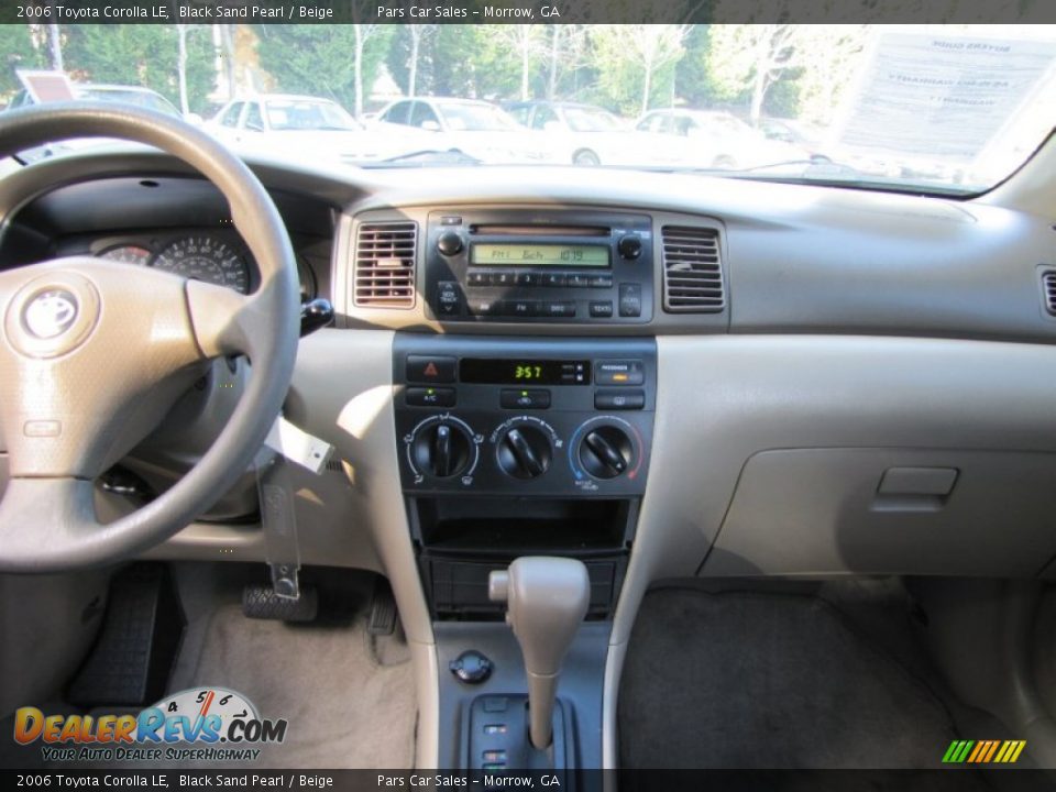 2006 Toyota Corolla LE Black Sand Pearl / Beige Photo #11