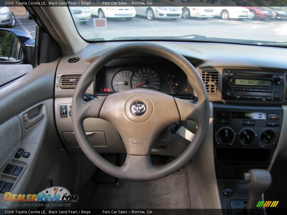 2006 Toyota Corolla LE Black Sand Pearl / Beige Photo #12