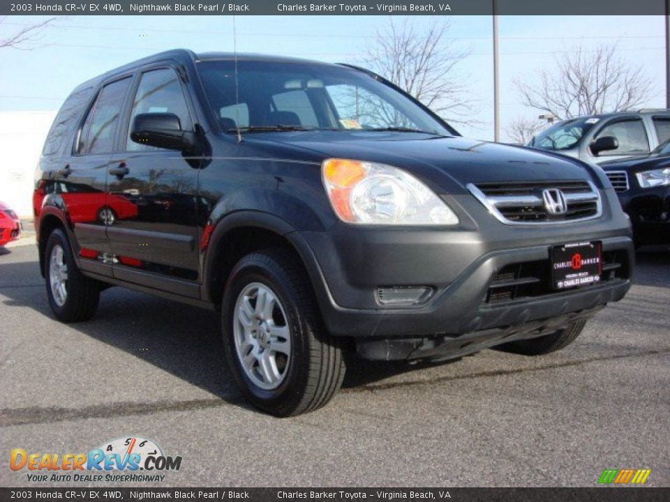 2003 Honda CR-V EX 4WD Nighthawk Black Pearl / Black Photo #1