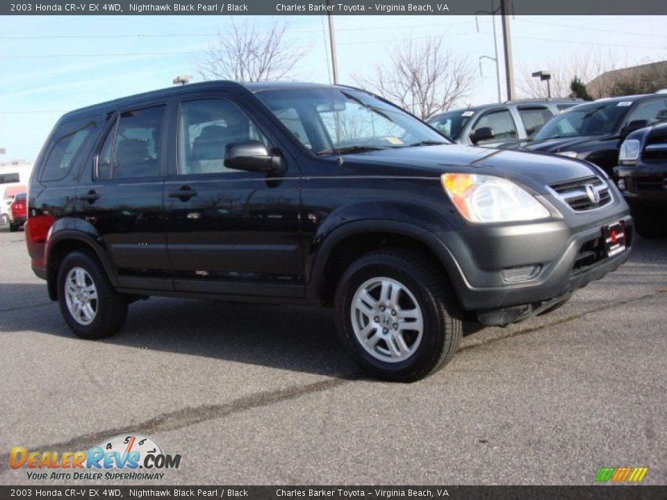 2003 Honda CR-V EX 4WD Nighthawk Black Pearl / Black Photo #2