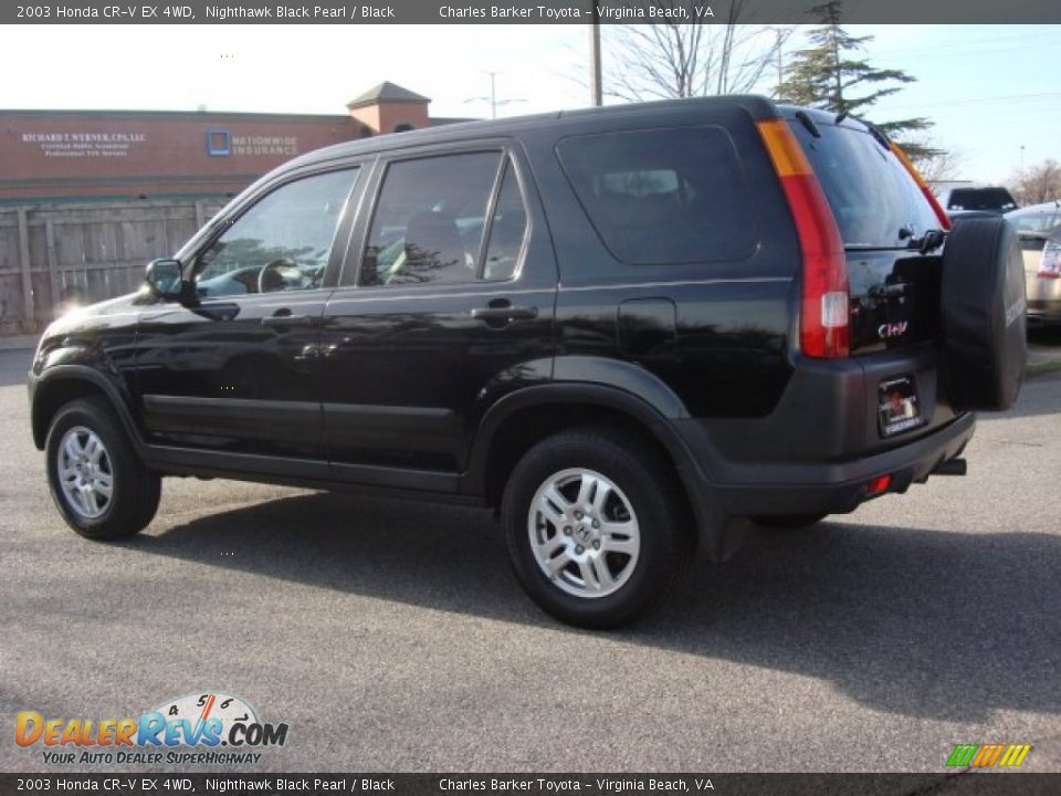 2003 Honda CR-V EX 4WD Nighthawk Black Pearl / Black Photo #5