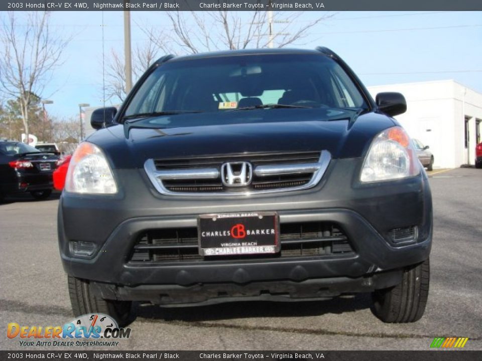 2003 Honda CR-V EX 4WD Nighthawk Black Pearl / Black Photo #8