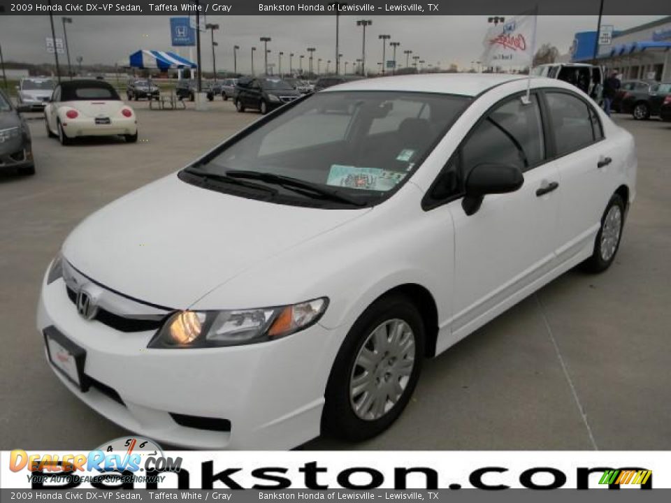 2009 Honda Civic DX-VP Sedan Taffeta White / Gray Photo #1