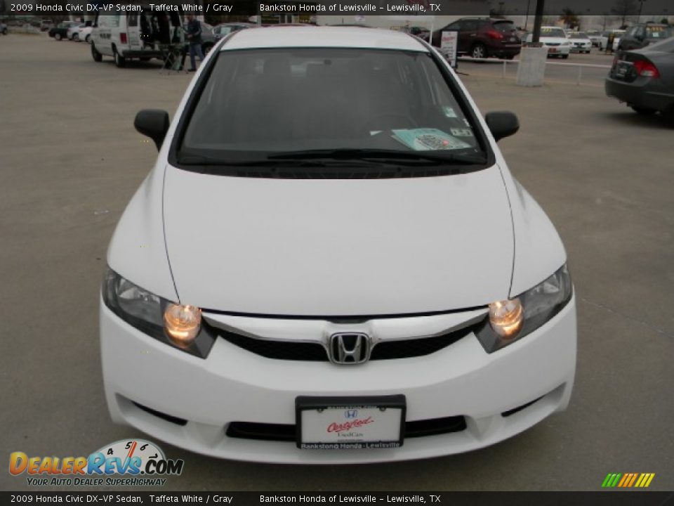 2009 Honda Civic DX-VP Sedan Taffeta White / Gray Photo #2