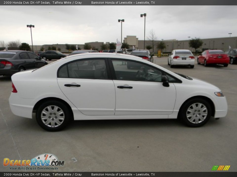 2009 Honda Civic DX-VP Sedan Taffeta White / Gray Photo #3