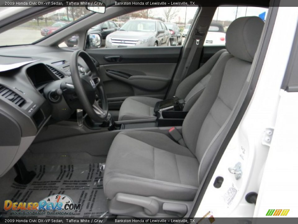 2009 Honda Civic DX-VP Sedan Taffeta White / Gray Photo #8