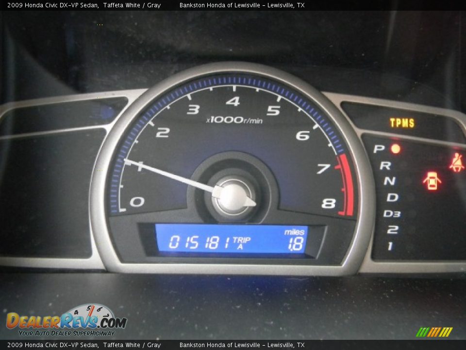 2009 Honda Civic DX-VP Sedan Taffeta White / Gray Photo #10